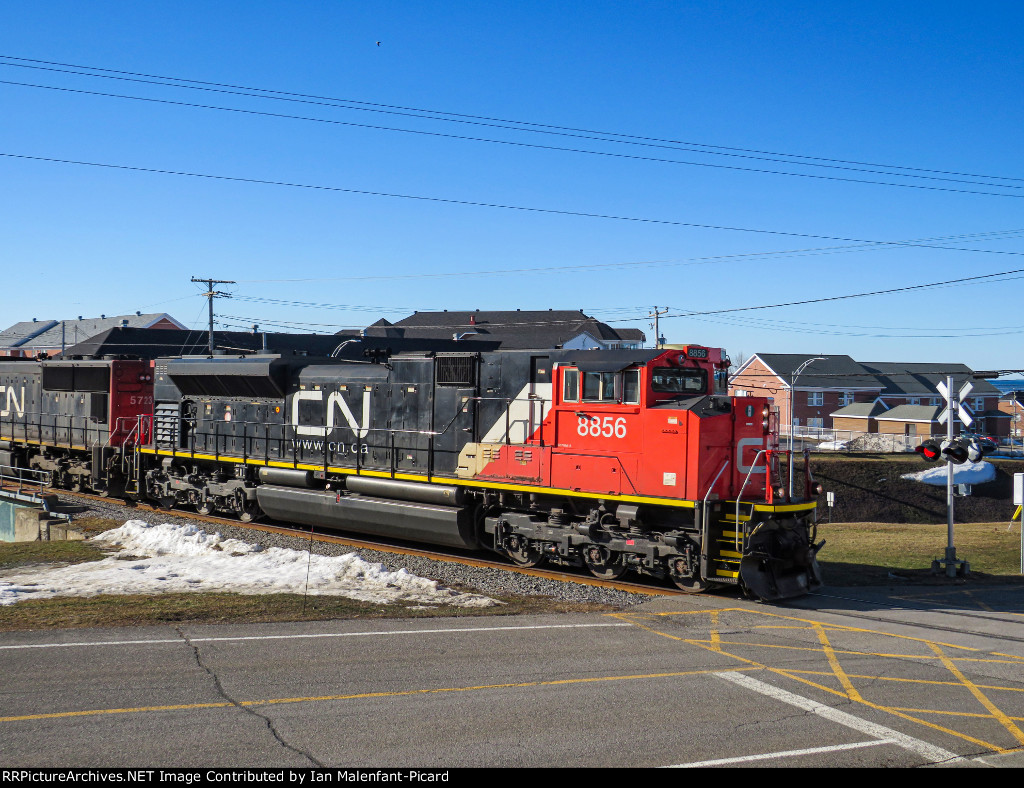 CN 8856 crosses MP 124.55